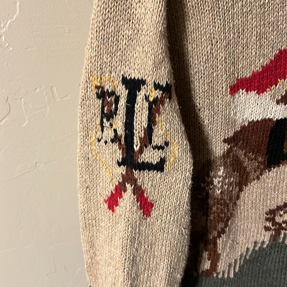 Vintage hand knit Ralph Lauren equestrian cardigan - Picture 3 of 7